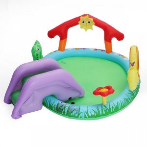 Kids Inflatable Water Spray Pad Round Water Splash Play Pool Playing Sprinkler Mat Yard Outdoor Fun PVC Swimming Pools