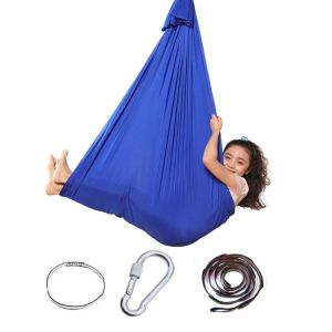 Hanging Swing Calming Mesh Swing Steady Kids Adult Cotton Outdoor Indoor Hammock Up Fabric 250kg Holds Chair Seat Strong Rope