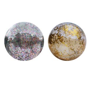 Inflatable Glitter Beach Ball 16inch/24inch Confetti Beach Ball Pool Summer Party Toy Playing Entertainment Supplies