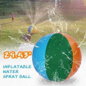 Kids Gift 75CM Summer Inflatable Water Spray Ball Children Beach Outdoor Playing Splash Water Balloons Funny Toy Water Mats Pool