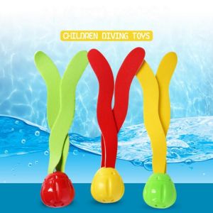 Bathtub Toy Outdoor Water Toy Seaweed Diving Toy Swimming Pool Dive Toy Set Sports Training Toys Bath Toys for Baby Kids 03KD