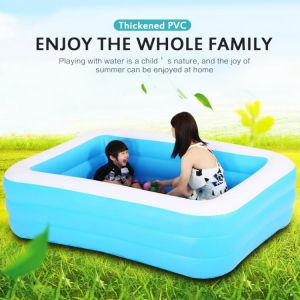 1.2m/1.3m/1.5m Large Inflatable Swimming Pool Baby Ocean Ball Pool Adults Kids Pool Bathing Tub Outdoor Indoor Swimming Pool