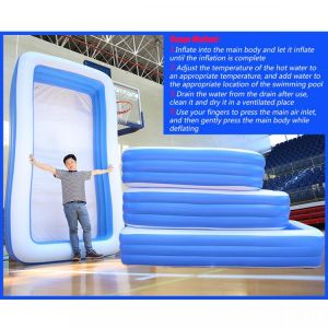 150-300cm 3Layer Children Inflatable Pool Bathing Tub Kid Adult Home Outdoor Large Swimming Pool Inflatable Square Swimming Pool