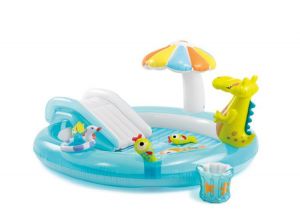 Kids Inflatable Bath Tub Crocodile Park Fountain Baby Marine Ball Pool Children Portable Swimming Pool Lightweight Reservoir