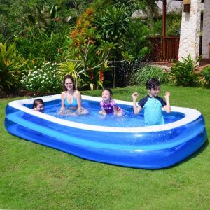 2/2.6M Big Inflatable Swimming Pool Removable Framed Large Pools for Family Infant Children Desmomtables Alberca Above Ground