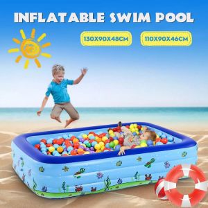 110cm 130cm Children Swimming Pool Kids inflatable Pool Baby Child Piscina Dry Pool Kids Inflatable Tank Outdoor Bathing