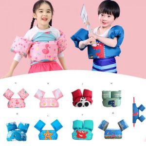 Infant Kid Swimming Life Jacket Buoyancy Toddler Baby Boys Girls Life Vest Cartoon Float Surfing Swimming Ring Pool Outdoor Fun