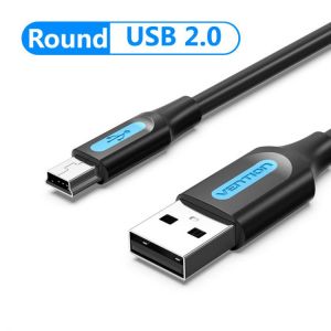 Vention Mini USB Cable USB 2.0 to Mini USB Fast Charger Data Cable for MP3 MP4 GPS Digital Camera Car DVR Hard Disk USB Cable