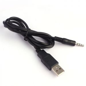 High Quality 3.5mm AUX Audio To USB 2.0 Male Charge Data Cable Charging Adapter Cord For Car MP3 For iPod Shuffle 2nd Gen #33