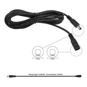 12VDC Power Cord 5.5*2.1mm Male Female Power Adapter Extension Cable 1m/2m/3m/5m/10m CCTV Camera Extend Wire For Home Appliance