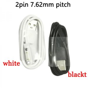 1PC Magnetic Charging Cable USB 7.62 mm Male to 2 Pin Pogo Magnetic Charger Cable Cord for Smart Watch GT88 G3 KW18 Y3 KW88 GT68