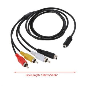 New VMC-15FS A/V TV Out Video Cable for sony Camcorder Handycam DCR Series