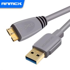 Anmck USB 3.0 Data Cable USB Standard  Interface to B Data Line Micro Cable For Laptops Hard Disk Camera Smart TV Computer