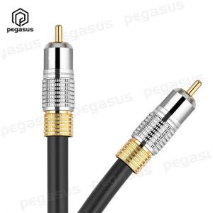 1.8M/3M/5M/10M HIFI Digital Audio Coaxial Cable 75Ω SPDIF Subwoofer RCA Lotus
