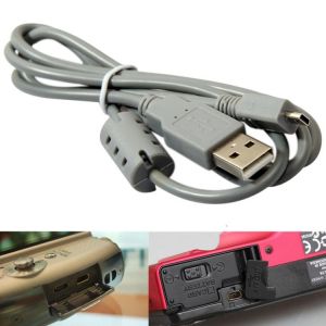 2pcs 1M USB 8 Pin Camera Data Sync Cable Cord Camera Power Charging  Transfer data cable for Nikon Sony Camera Cyber Shot Camera