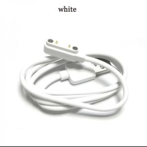 8 pieces Magnetic Charging Cable USB 7.62 mm Male to 2 Pin Pogo Magnetic Charger Cable Cord for Smart Watch GT88 G3 Y3 KW88 GT68