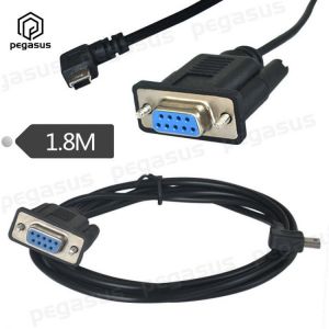 1.8M 6Ft RS232 DB9 Female Jack to USB Mini 5 Pin Male Cable Adapter
