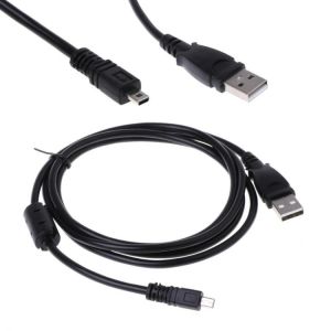 Camera USB Data Cable UC-E6 Cord 1.5M for Nikon Sanyo Pentax With Magnetic Ring