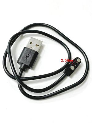 1PCS Magnetic Charging Cable USB 2.54 pitch Male to 2 Pin Pogo Magnetic Charger Cable Cord for Smart Watch GT88 G3 KW18 Y3  GT68