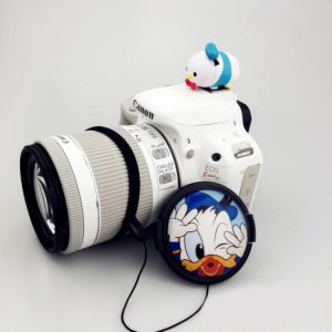 3D Cartoon Camera Flashlight Hot Shoe 37mm 40.5mm 43mm 46mm 49mm 52mm 55mm 58mm Lens Cap For Canon Nikon Fujifilm Sony Camera