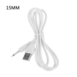 USB Charging Cable Cord Universal USB to 2.5 AUX Audio Mono Power Supply Charger 15/16/17/19mm Pin K3NB