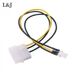 CPU Chasis Case Fan Power Connector Data Cable Adapter For 4-Pin Molex IDE To 3-Pin a Regular Molex IDE Power Connector Cables