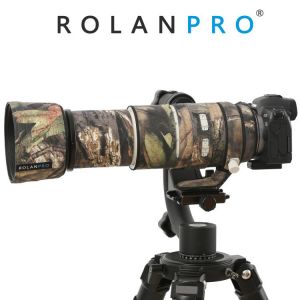 ROLANPRO Waterproof Lens Coat for Canon RF 100-500mm F/4.5-7.1 L IS USM Camouflage Rain Cover Lens Protective Sleeve Guns