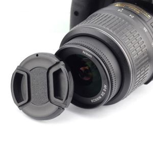 Universal Lens Cap Snap-On Center Pinch Design Lens Cap Universal Compatible Camera Lens Cover for Nikon Canon 52/67/72/77/82mm