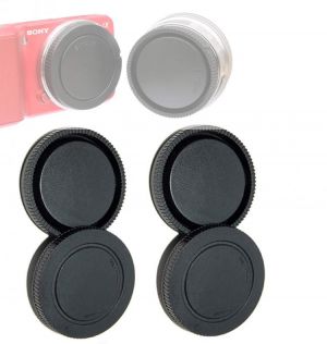 Rear Lens Cap/Cover+Camera Body Cap for sony E mount NEX3/C3/5/5N/6/7 A7 A7II A7r A5100 A7s A3000 a5100 A6000 a6300 a6500