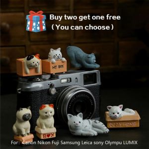 3D Cartoon kitty cat Camera Flashlight Hot Shoe protect cover For Canon Nikon Fuji Samsung Leica sony Olympu LUMIX mirrorless