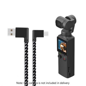 1pc Nylon Woven Charging Line Sturdy Data Cable for FIMI PALM Sports Camera