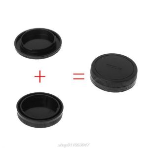 Rear Lens Body Cap Camera Cover Anti-dust 60mm Protection Plastic Black for canon EOS M M2 M3 M5 M6 M10  N26 20 Dropshipping
