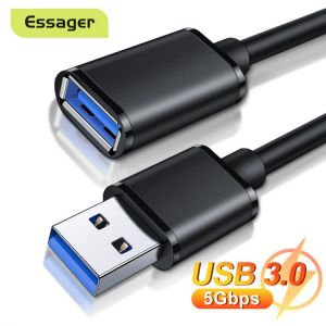 Essager USB Extension Cable USB 3.0 2.0 Male to Female Extender Cord For Smart TV PS4 Xbox One Laptop USB3.0 Extensor Data Cable