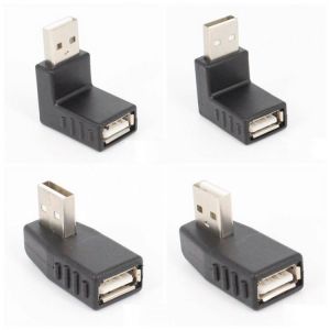 Left/right/below/above angle 90 degree USB 2.0 A Male Female Adapter Connecter for Laptop PC Durability and Stable Performance