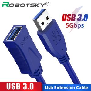 USB3.0 Male To Female Extension Cable USB Data Cables for Laptop PC Printer Extension Data Transfer Sync Super Speed Cable