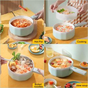 Multifunction Electric Cooking Machine Single/Double Layer Food Steamer Hot Pot Electric Rice Cooker Wok Cooking Pot Cookware