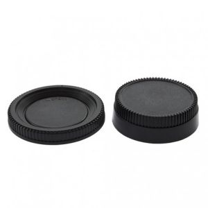 Professional 58*22mm Camera Plastic Black Body Cover + Rear Lens Caps Cover for All Nikon DSLR Camera