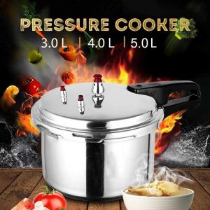 Kitchen Pressure Cooker Cookware Soup Meats Pot 18/20/22cm Gas Stove/Open Fire Pressure Cooker Outdoor Camping Cook Tool Steamer