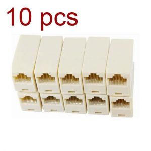 10pcs RJ45 Network Cable Joiner Plug Coupler Extender Cat5 Cat5e Cat6 RJ-45