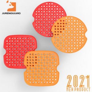 Air Fryer Liner Food Grade Reusable Silicone Anti-slip Round Air Fryer Mat Non-Stick Steaming Basket Mat Cooking Kitchen Tool
