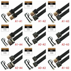 FPC Band Flache HDMI- compatible Kabel 5CM HDMI Male to male HDMI 90 grad Adapter für HDMI HDTV FPV Multicopter Luftaufnahmen