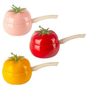 Fruit Tomato Shape Frying Pan Cooking Pot Saucepan Induction Cooker Aluminum Cookware Nonstick
