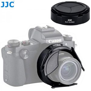 JJC Dedicated Auto Open and Close Lens Cap Lens Protector for Canon PowerShot G1X Mark III  G1X M3 Digital Camera Auto Lens Cap