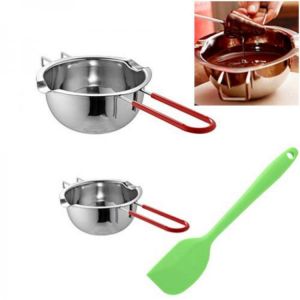 2021 New Long Handle Wax Melting Stainless Steel Pot Diy Scented Candle Soap Chocolate Butter Handmade Soap Tool
