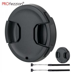 58mm Camera Lens Cap Cover Holder Protector with Elastic Anti-lost Rope for Canon Sony A7 A7 II A7 III with Kit Lens FE 28-70mm