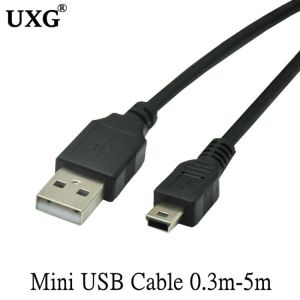 5M 3M 1.5M 0.3M Mini USB Cable Mini USB to USB Fast Data Charger Short Cable for MP3 MP4 Player Car DVR GPS Digital Camera HDD