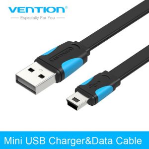 Vention Mini USB Cable 0.25m 0.5m 1m 1.5m 2m Data Sync USB Charger Cable For MP3 MP4 Player GPS Camera mobile phone Mini USB