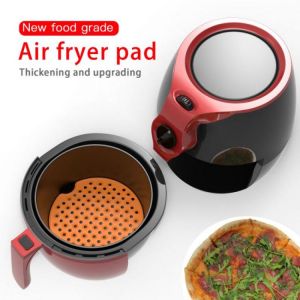 1 PCS Reusable Air Fryer Liner Pads Food Grade Steamers Non-Stick Silicone Fryer Mats Kitchen Gadgets Accessories