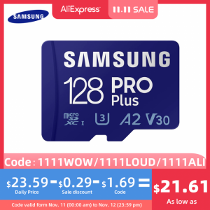 SAMSUNG Memory Card PRO Plus MicroSD Card 128GB 256GB 512GB 160MB/s C10 U3 V30 Microsd Micro SD SDXC 2021 New
