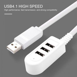 3 Port USB Multi-function 3A Charger Converter Extension Line Multi-port Hub Multi-port HUB Hub Mini Usb Mini-USB 3 In 1 Splitte